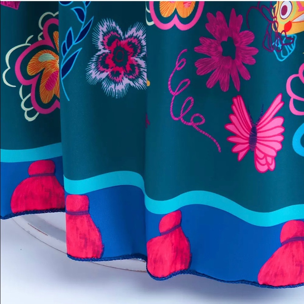 Encanto Mirabel Floral Costume Dress 5077 - Picture 9 of 9